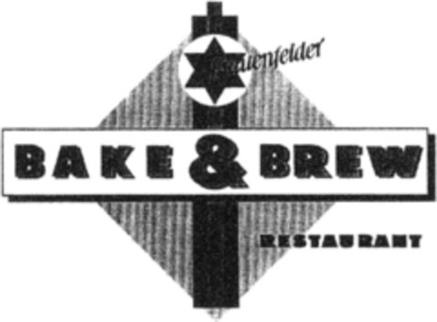 Frauenfelder BAKE & BREW RESTAURANT Logo (DPMA, 01/21/1991)