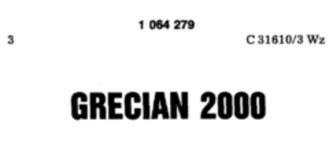 GRECIAN 2000 Logo (DPMA, 16.11.1982)