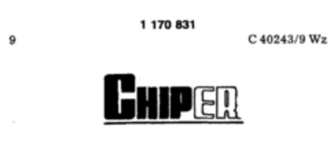CHIPER Logo (DPMA, 15.03.1990)