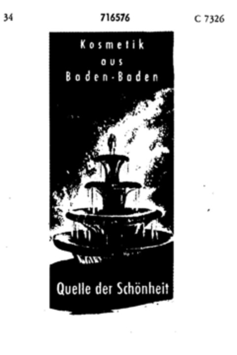 Quelle der Schönheit Logo (DPMA, 30.08.1957)