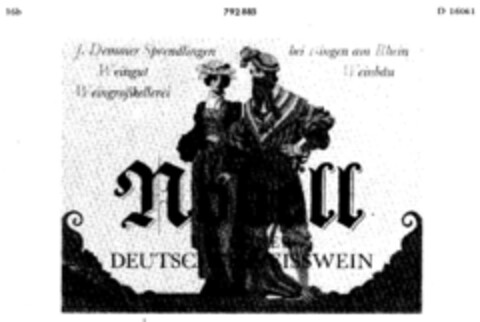 Nobell EIN FEINER DEUTSCHER WEISSWEIN Logo (DPMA, 09.09.1963)