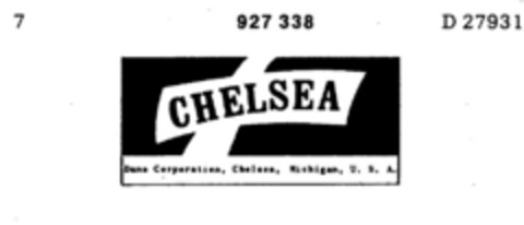 CHELSEA Logo (DPMA, 07.07.1973)