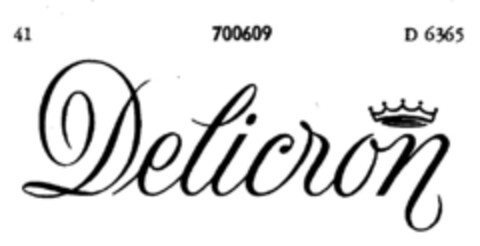 Delicron Logo (DPMA, 27.05.1955)