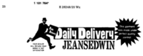 Daily Delivery JEANSEDWIN Logo (DPMA, 24.11.1986)