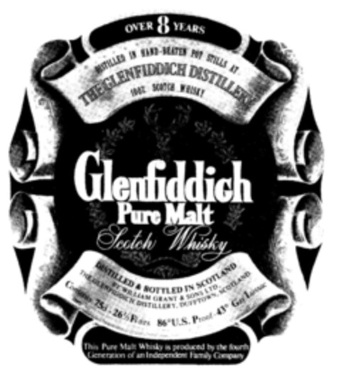 Glenfiddich Pure Malt Logo (DPMA, 11.11.1974)