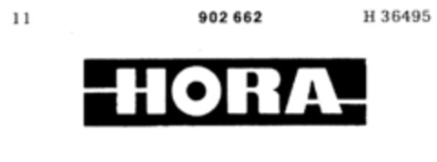 HORA Logo (DPMA, 02/11/1972)