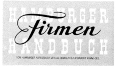 HAMBURGER Firmen HANDBUCH Logo (DPMA, 07.04.1977)