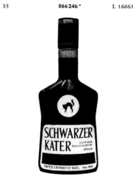 SCHWARZER KATER Logo (DPMA, 11/07/1969)