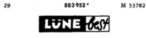 LÜNE best Logo (DPMA, 02/04/1971)