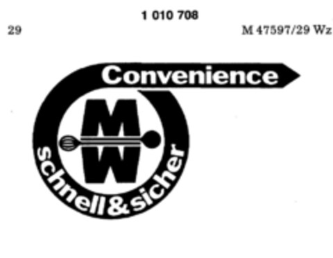 Convenience schnell & sicher Logo (DPMA, 23.11.1979)