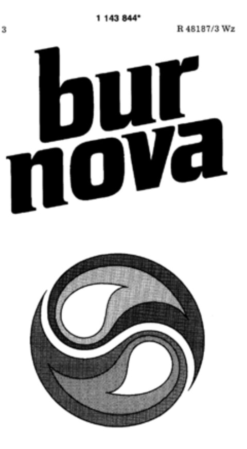 bur nova Logo (DPMA, 06/23/1989)