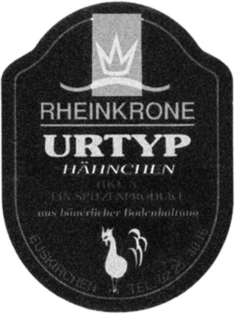 RHEINKRONE URTYP HÄHNCHEN Logo (DPMA, 05.09.1992)