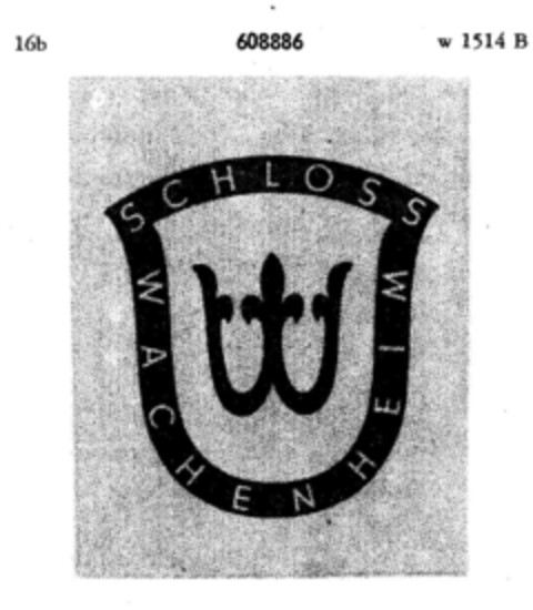 SCHLOSS WACHENHEIM Logo (DPMA, 29.06.1949)