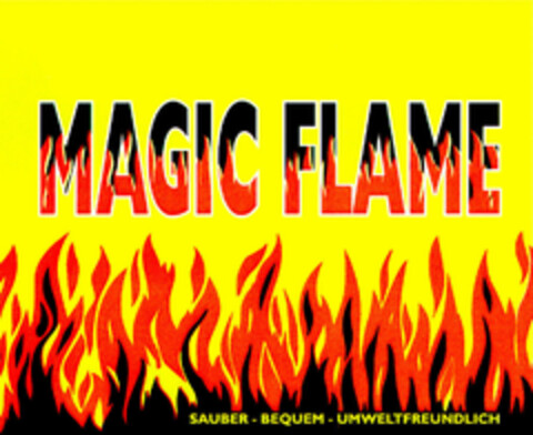 MAGIC FLAME SAUBER-BEQUEM-UMWELTFREUNDLICH Logo (DPMA, 21.09.2000)