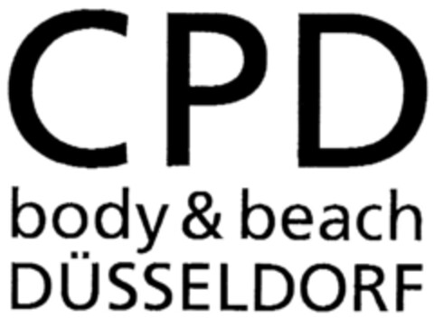 CPD body & beach DÜSSELDORF Logo (DPMA, 01/10/2001)