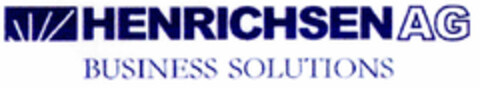 HENRICHSEN AG BUSINESS SOLUTIONS Logo (DPMA, 09/28/2001)