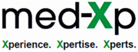 med-Xp Xperience. Xpertise. Xperts. Logo (DPMA, 08.08.2013)