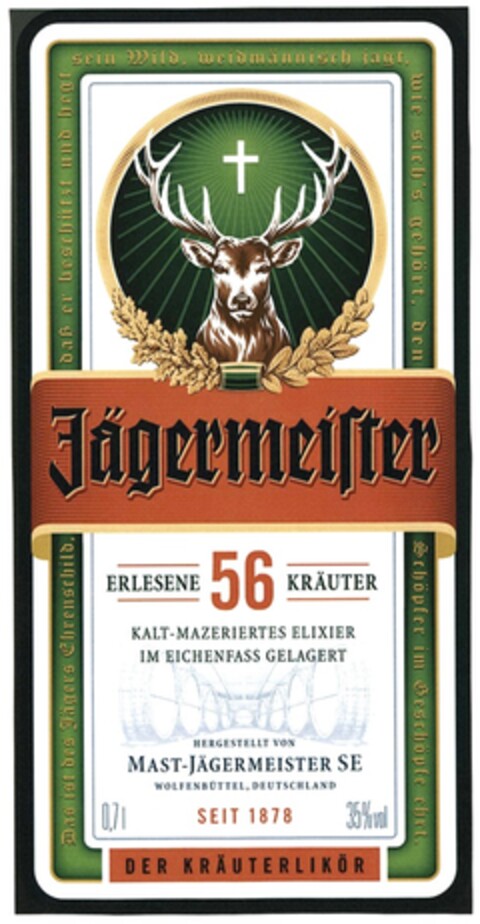 Jägermeister Logo (DPMA, 22.06.2015)