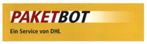 PAKETBOT ein Service von DHL Logo (DPMA, 09/21/2017)