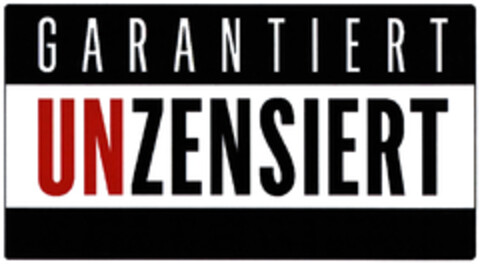 GARANTIERT UNZENSIERT Logo (DPMA, 31.01.2019)