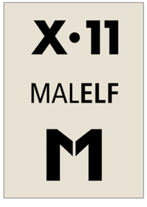 X · 11 MALELF M Logo (DPMA, 16.01.2020)