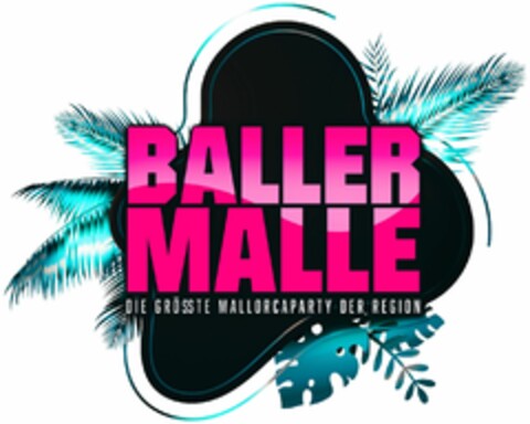 BALLER MALLE DIE GRÖSSTE MALLORCAPARTY DER REGION Logo (DPMA, 27.02.2023)