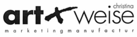 art X weise christina marketingmanufactur Logo (DPMA, 04.08.2003)