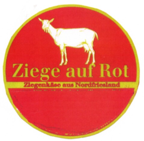 Ziege auf Rot Ziegenkäse aus Nordfriesland Logo (DPMA, 05.10.2006)