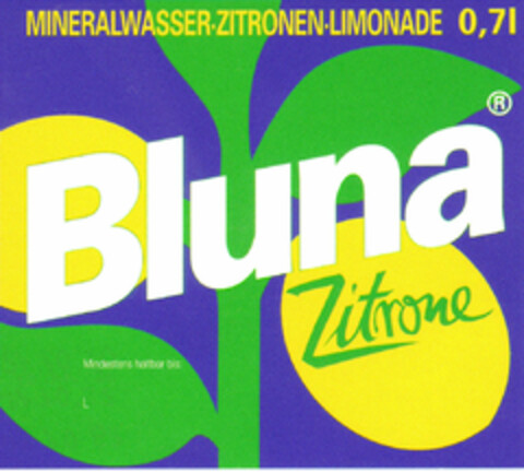 Bluna Zitrone Logo (DPMA, 27.07.1995)