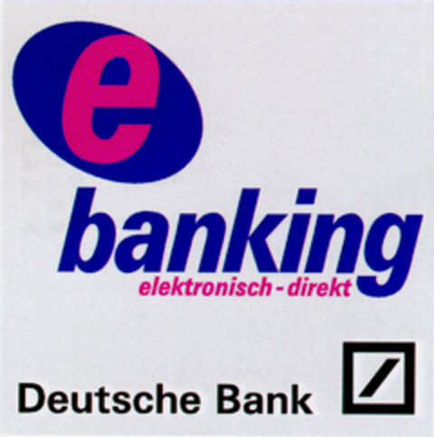 e banking elektronisch-direkt Logo (DPMA, 24.08.1996)