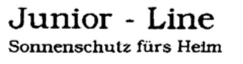 Junior-Line Sonnenschutz fürs Heim Logo (DPMA, 12.10.1996)