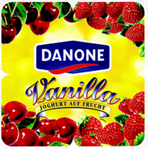 DANONE Vanilla JOGHURT AUF FRUCHT Logo (DPMA, 10.12.1996)