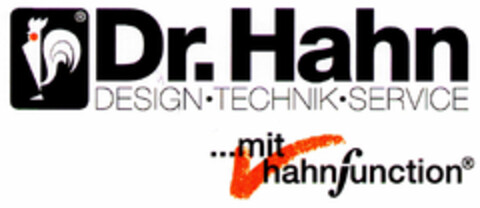 Dr. Hahn DESIGN·TECHNIK·SERVICE ...mit hahnfunction Logo (DPMA, 02.12.1999)