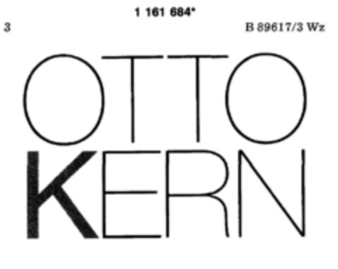 OTTO KERN Logo (DPMA, 07.04.1990)
