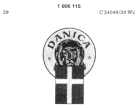 DANICA Logo (DPMA, 24.04.1974)