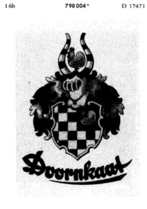Doornkaat Logo (DPMA, 08.09.1964)