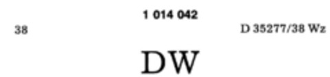 DW Logo (DPMA, 04.06.1980)