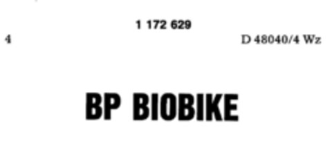BP BIOBIKE Logo (DPMA, 18.05.1990)