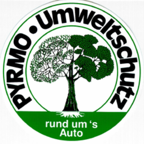 PYRMO.UMWELTSCHUTZ rund um's Auto Logo (DPMA, 03/14/1991)