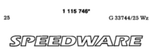 SPEEDWARE Logo (DPMA, 06.11.1986)