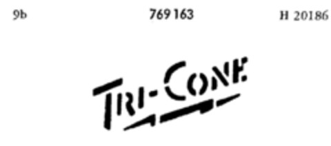 Tri-Cone Logo (DPMA, 08/16/1961)