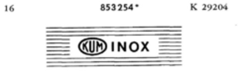 KUM INOX Logo (DPMA, 14.11.1968)