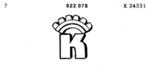 K Logo (DPMA, 15.03.1973)