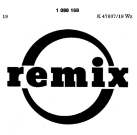 remix Logo (DPMA, 11/29/1984)