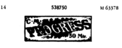 PROGRESS Logo (DPMA, 18.06.1921)