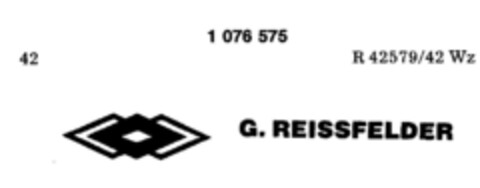 G. REISSFELDER Logo (DPMA, 23.11.1984)