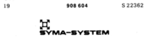 SYMA-SYSTEM Logo (DPMA, 07/01/1969)