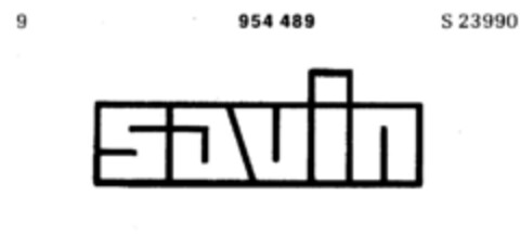 savin Logo (DPMA, 11/24/1970)