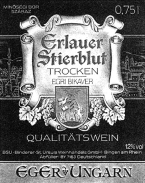 ERLAUER STIERBLUT Logo (DPMA, 07.05.1992)