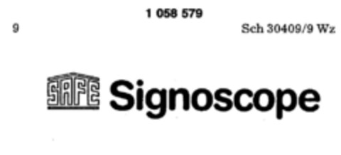 SAFE Signoscope Logo (DPMA, 07/06/1983)